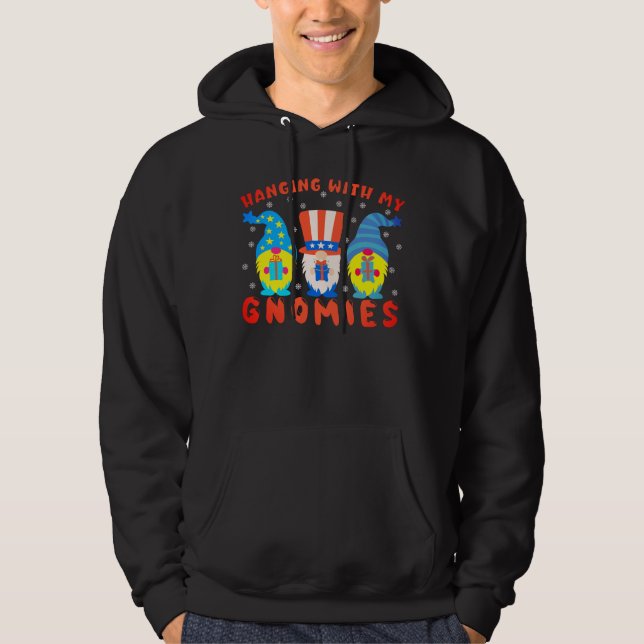 Sudadera Colgando Con Mis Gnomies Que Coinciden Con Navidad (Anverso)