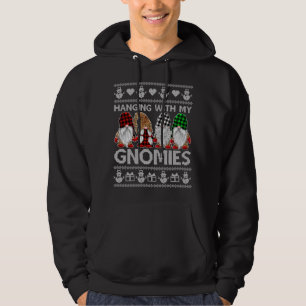 Sudadera Colgando Con Mis Navidades De Gnomies Afeos Gnomes