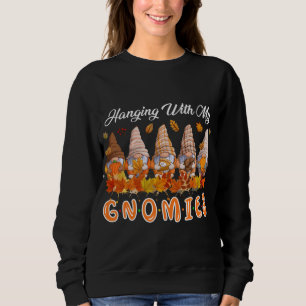 Sudadera Colgando Con Mis Navidades De Gnomies Afeos Gnomes