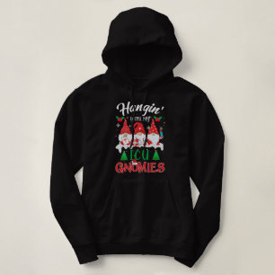 Sudadera Colgar con mi enfermera Navidad de Gnomies de la U