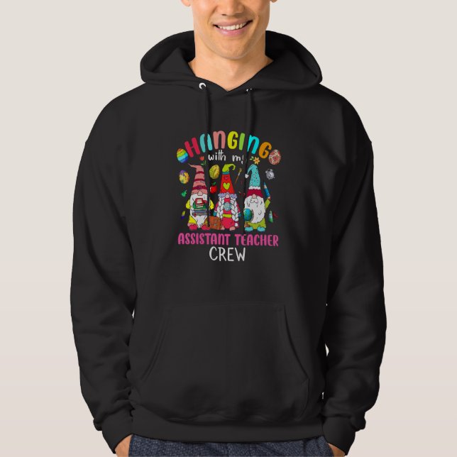 Sudadera Colgar con mi equipo asistente de profesores Gnomi (Anverso)