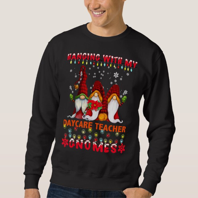 Sudadera Colgar con mi profesor de guardería Gnomes Ugly Xm (Anverso)