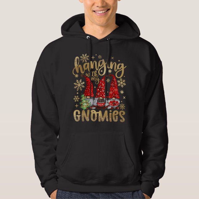 Sudadera Colgar con mis Navidades de Gnomies Santa Cute Gno (Anverso)