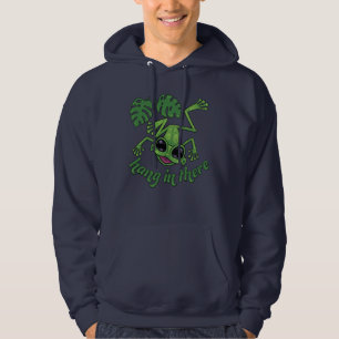 Sudadera Colgar En Allí La Feliz Rana Del Árbol Verde