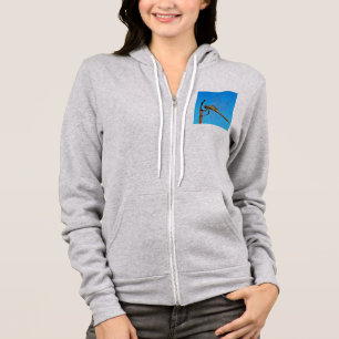 Sudadera Colgar Sobre La Dragonfly Artística Contra El Azul