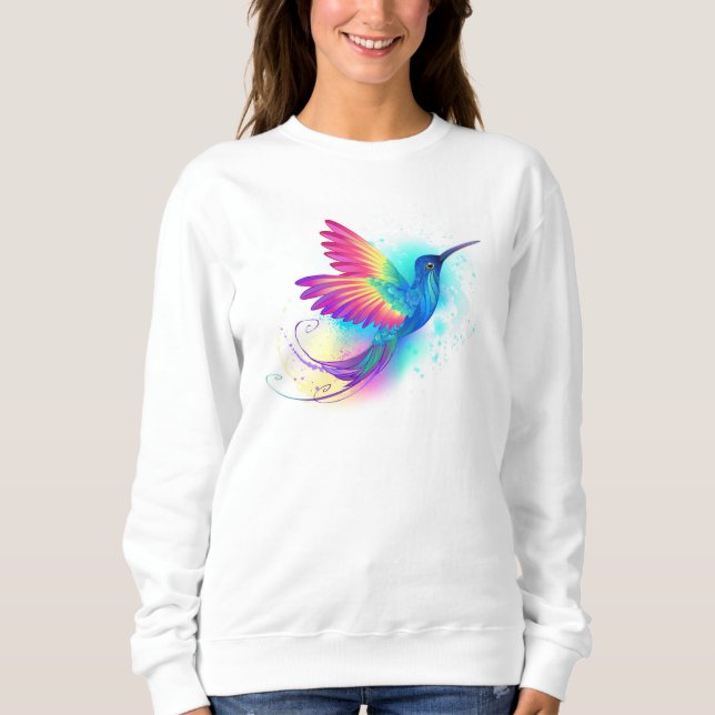 Sudadera Colibrí arcoiris exótica (Anverso)