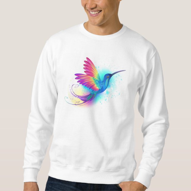 Sudadera Colibrí arcoiris exótica (Anverso)