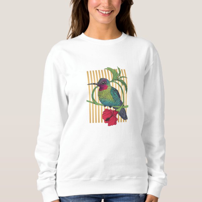 Sudadera Colibri Bird Gold Strips Basic Sweatshirt (Anverso)