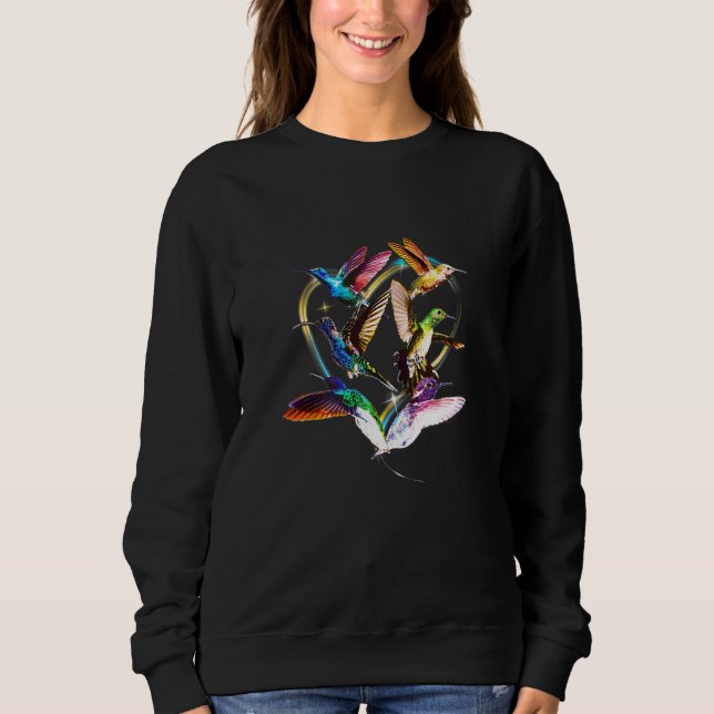 Sudadera Colibrí En Ave Tropical De Aves Voladas (Anverso)