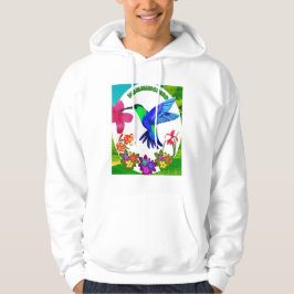 Sudadera Colibrí en medio de la belleza de la naturaleza, a