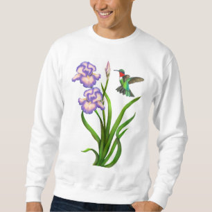 Sudadera Colibrí Throated de rubíes masculino en la camis