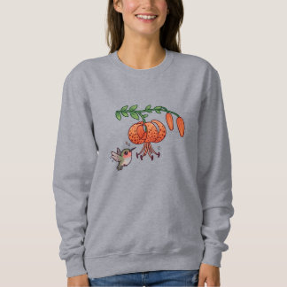 Sudadera Colibrí y lirio tigre