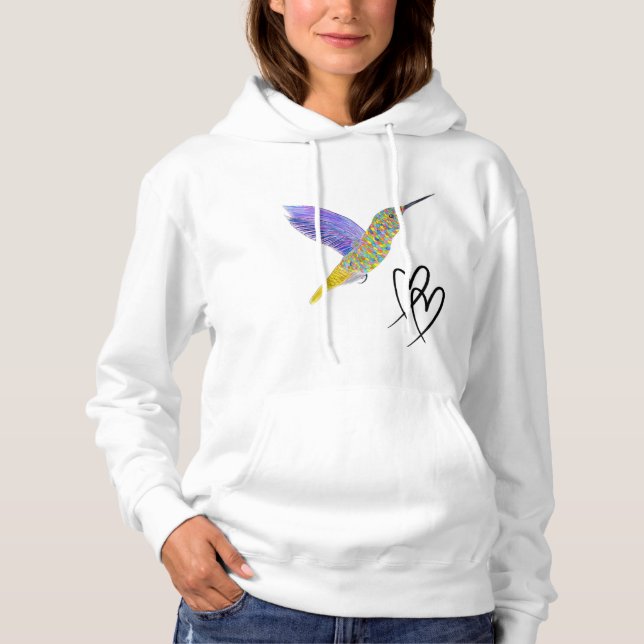 Sudadera Colibríes Coloridos (Anverso)