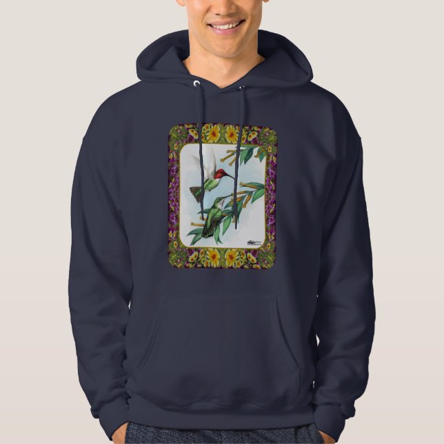 Sudadera Colibríes y Flores #4 (Anverso)