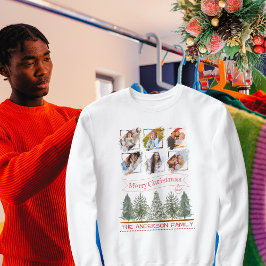 Sudadera Collage de fotos familiar Retro Vintage Feliz Navi