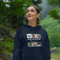 Collage de fotos para siempre de los amigos azules