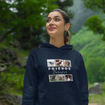 Collage de fotos para siempre de los amigos azules