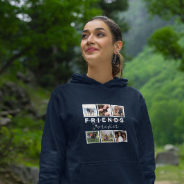 Sudadera Collage de fotos para siempre de los amigos azules