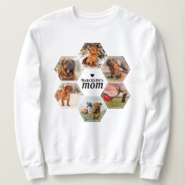 Sudadera Collage de fotos personalizado de Perro con nombre