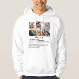 Sudadera Collage de fotos personalizado Definición de Papá