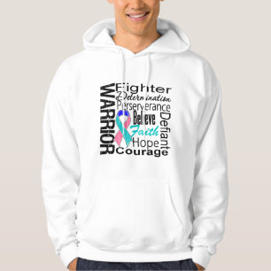 Sudadera Collage del guerrero del cáncer de tiroides