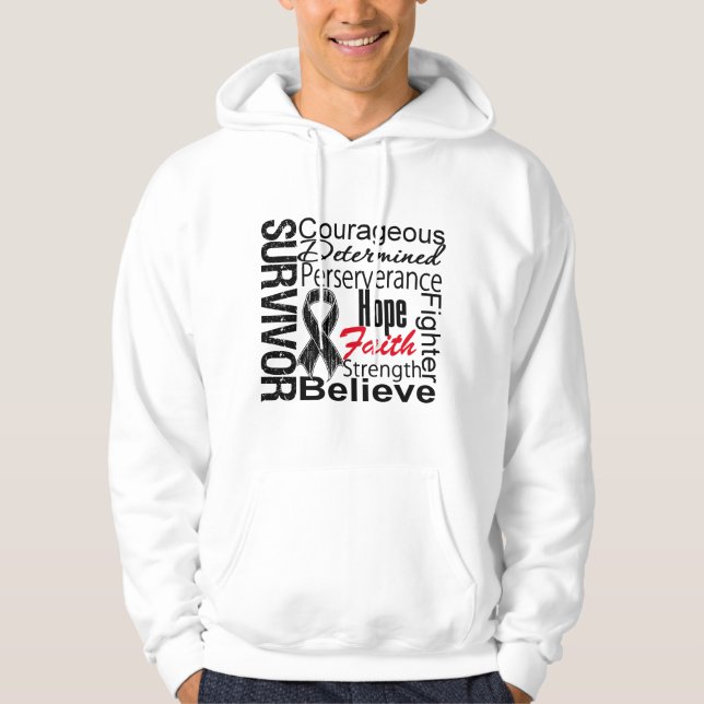 Sudadera Collage del superviviente del melanoma (Anverso)