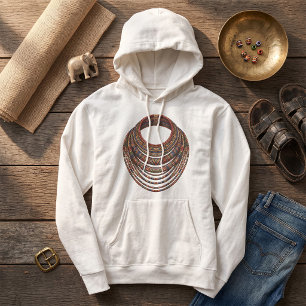 Sudadera Collar de cuentas africano tribal