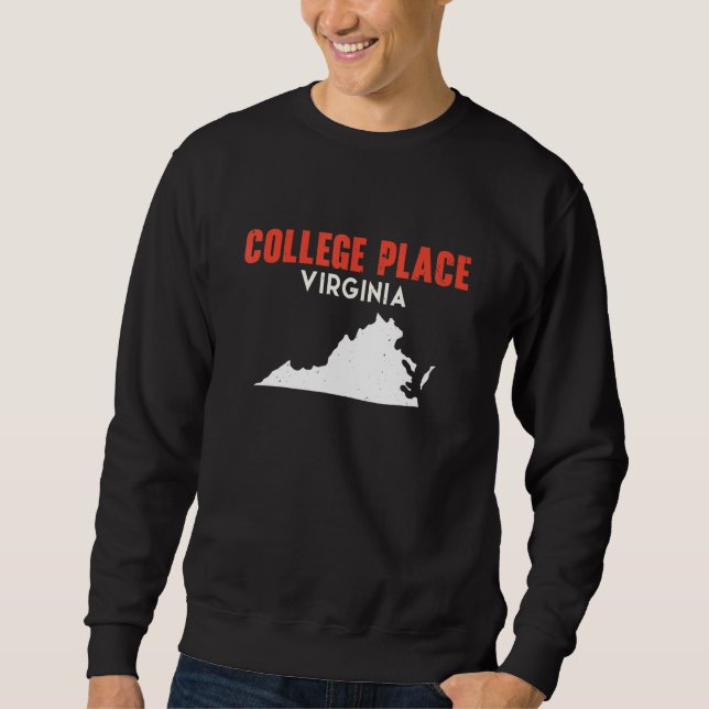 Sudadera College Place Washington USA State America Travel  (Anverso)