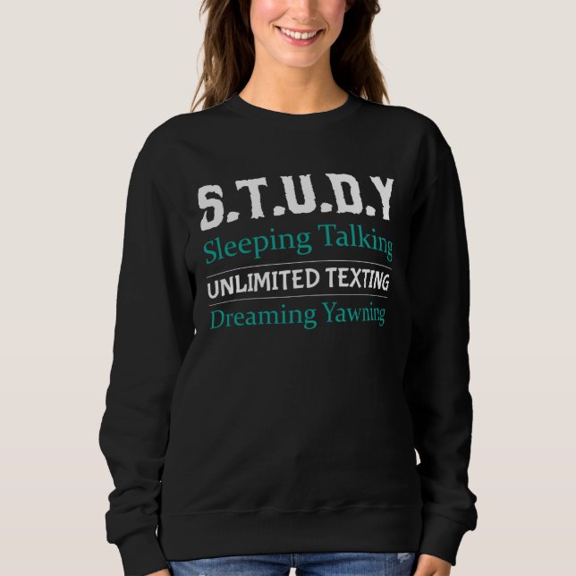 Sudadera College Student 100 Days of School High School 13 (Anverso)