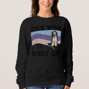 Sudadera Collie Barbudo Camina Más Preocupa Menos Gráfico S