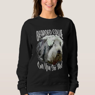 Sudadera Collie Barbudo ¿Puedes Verme Perro Beardie
