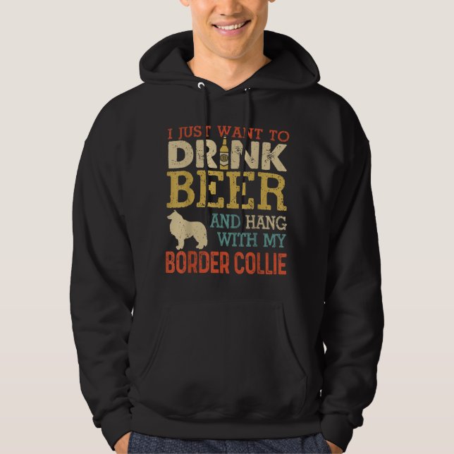 Sudadera Collie Border Dad Bebe Beer Beer Hang Con Perro Fu (Anverso)