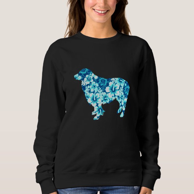 Sudadera Collie Fronteriza Aloha Perro Hawaiano 1 (Anverso)