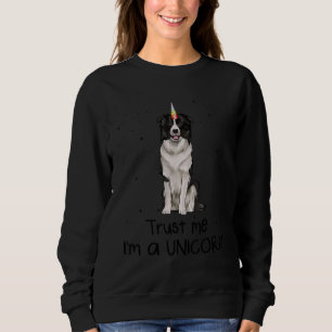 Sudadera Collie Fronteriza Créeme, soy un perro unicornio