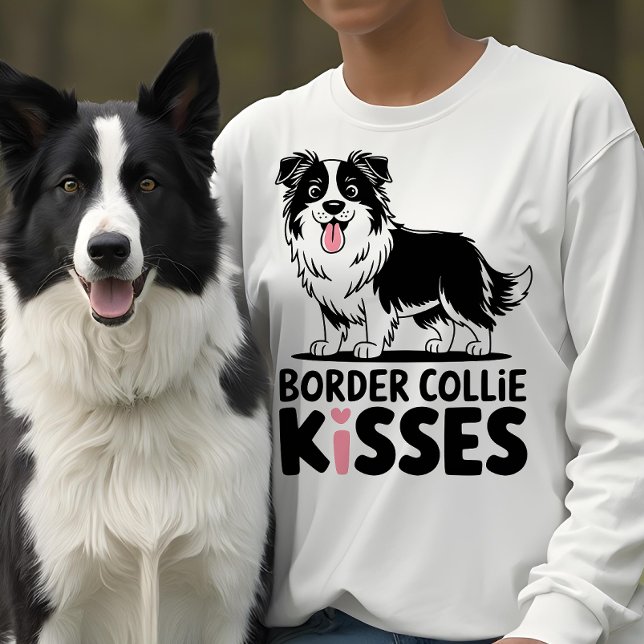 Sudadera Collie fronteriza suave besa a Personalizado cacho (Subido por el creador)