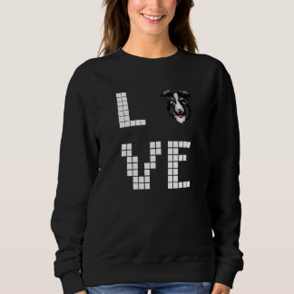 Sudadera Collie Perro Arte Pixel