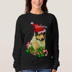 Sudadera Collie Puppy Navidades Merry