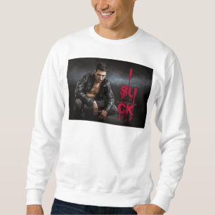 Sudadera Colmillos de figura vampírica pálida de Halloween