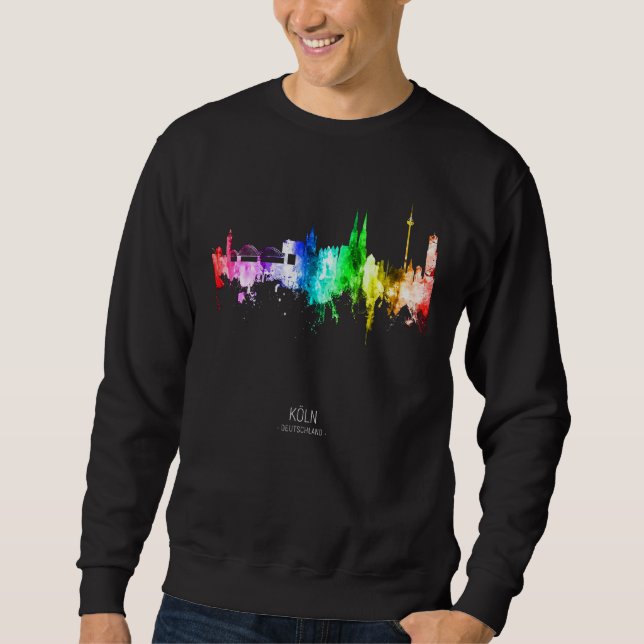 Sudadera Cologne Germany Skyline Skyscrapers (Anverso)