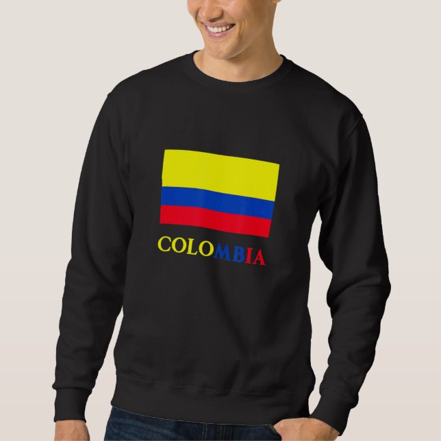 Sudadera Colombia Bandera Bandera Colombiana País Colombian (Anverso)