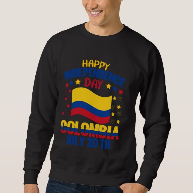 Sudadera Colombia: Día de la Independencia (Anverso)