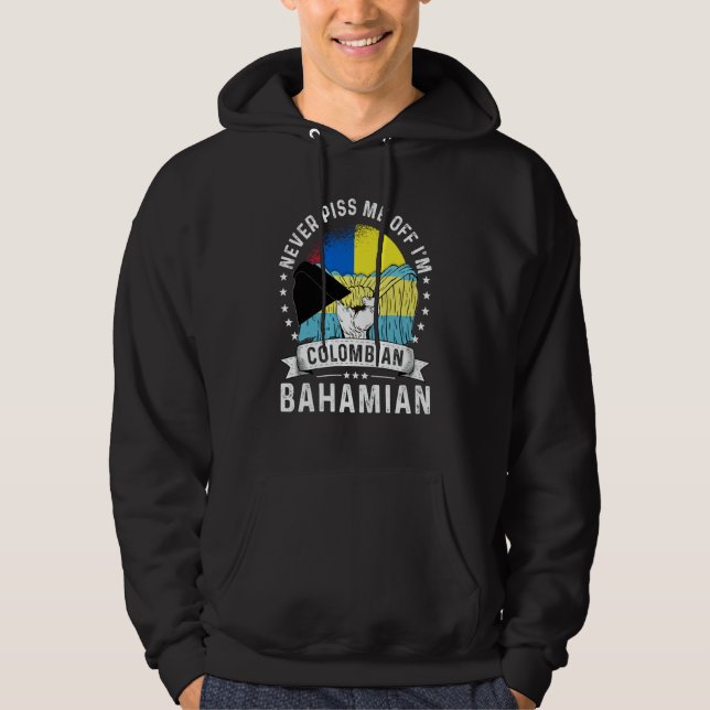 Sudadera Colombia Flag Bahamas Grown Humor Citizen Pride (Anverso)