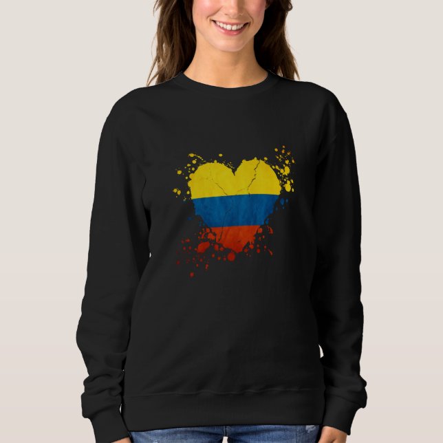 Sudadera Colombia Flag I love It is in my DNA Colombians (Anverso)