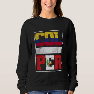 Sudadera Colombia y Perú mezclan raíces peruanas colombiana