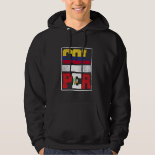 Sudadera Colombia y Perú mezclan raíces peruanas colombiana