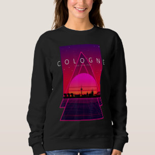 Sudadera Colonia Skyline 80's 90s Vaporwave Retro estético