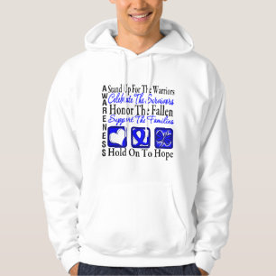Sudadera Coloqúese para arriba celebran el cáncer de colo