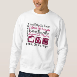 Sudadera Coloqúese para arriba celebran mieloma múltiple