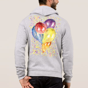 Sudadera Color de fondo de globo pintado personalizable