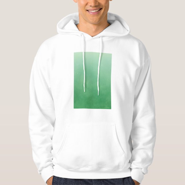 Sudadera Color de gradiente verde Hoodie de arte (Anverso)